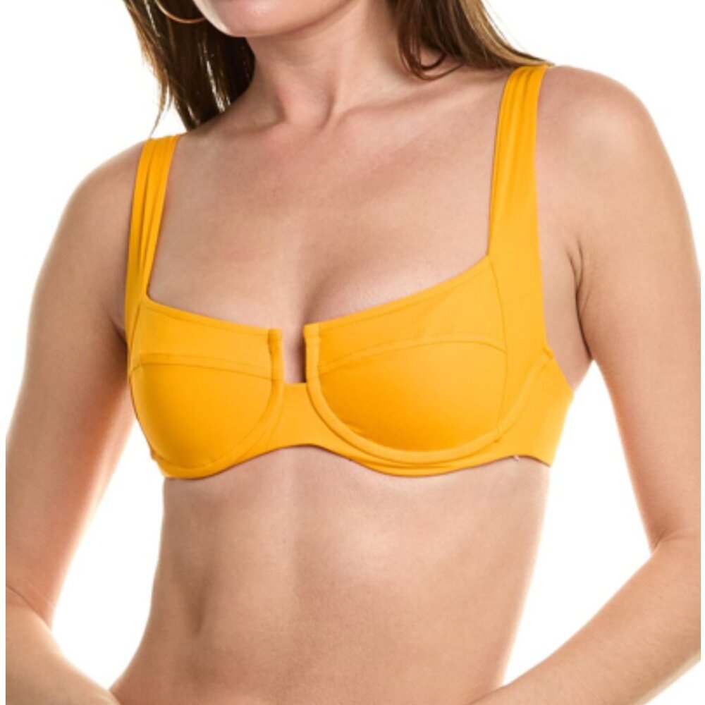 L*Space Women's Camellia Bikini Top in Bronze - Size DD